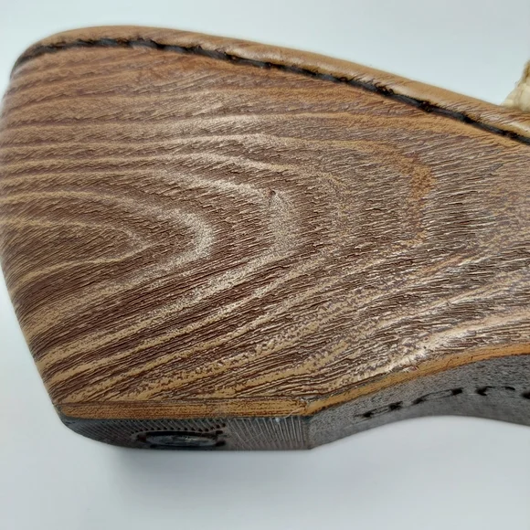 Born Tan and Brown Woven Wedges - Picture 10 of 13